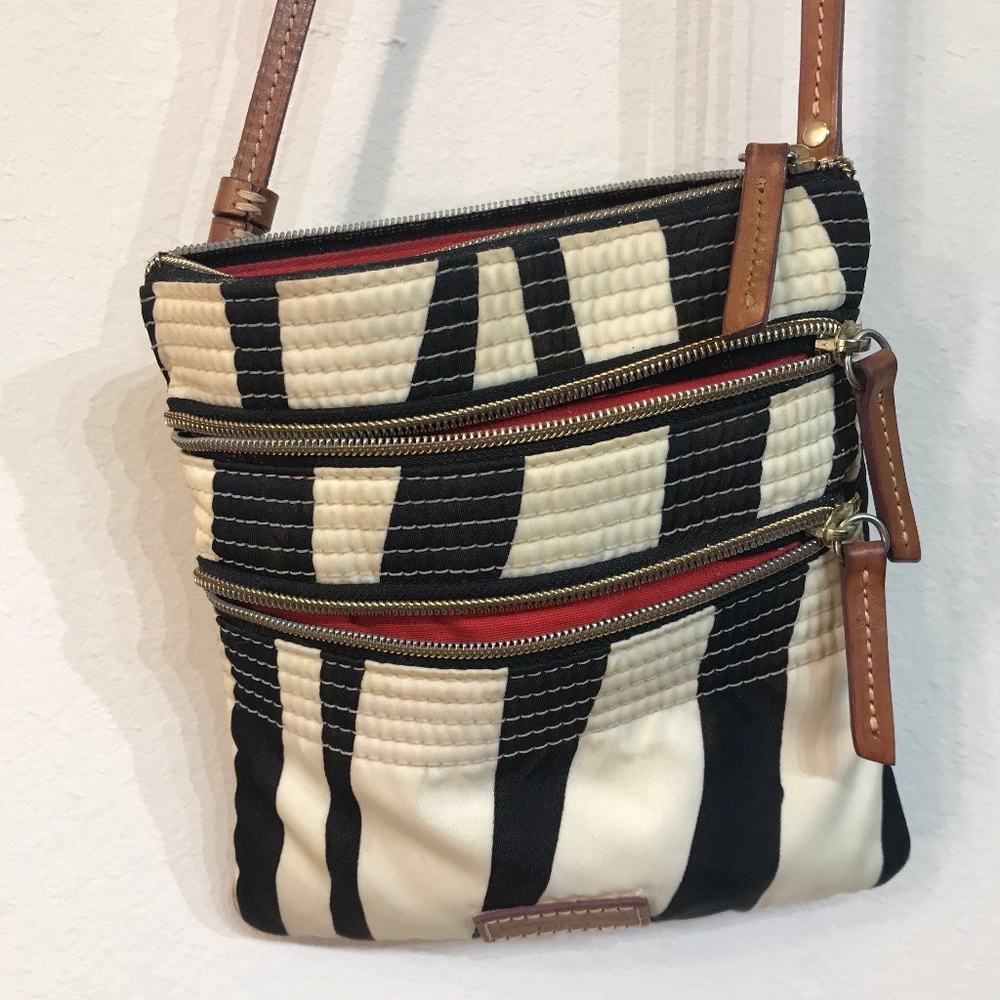 New Dooney and Bourke zebra print Crossbody purse
